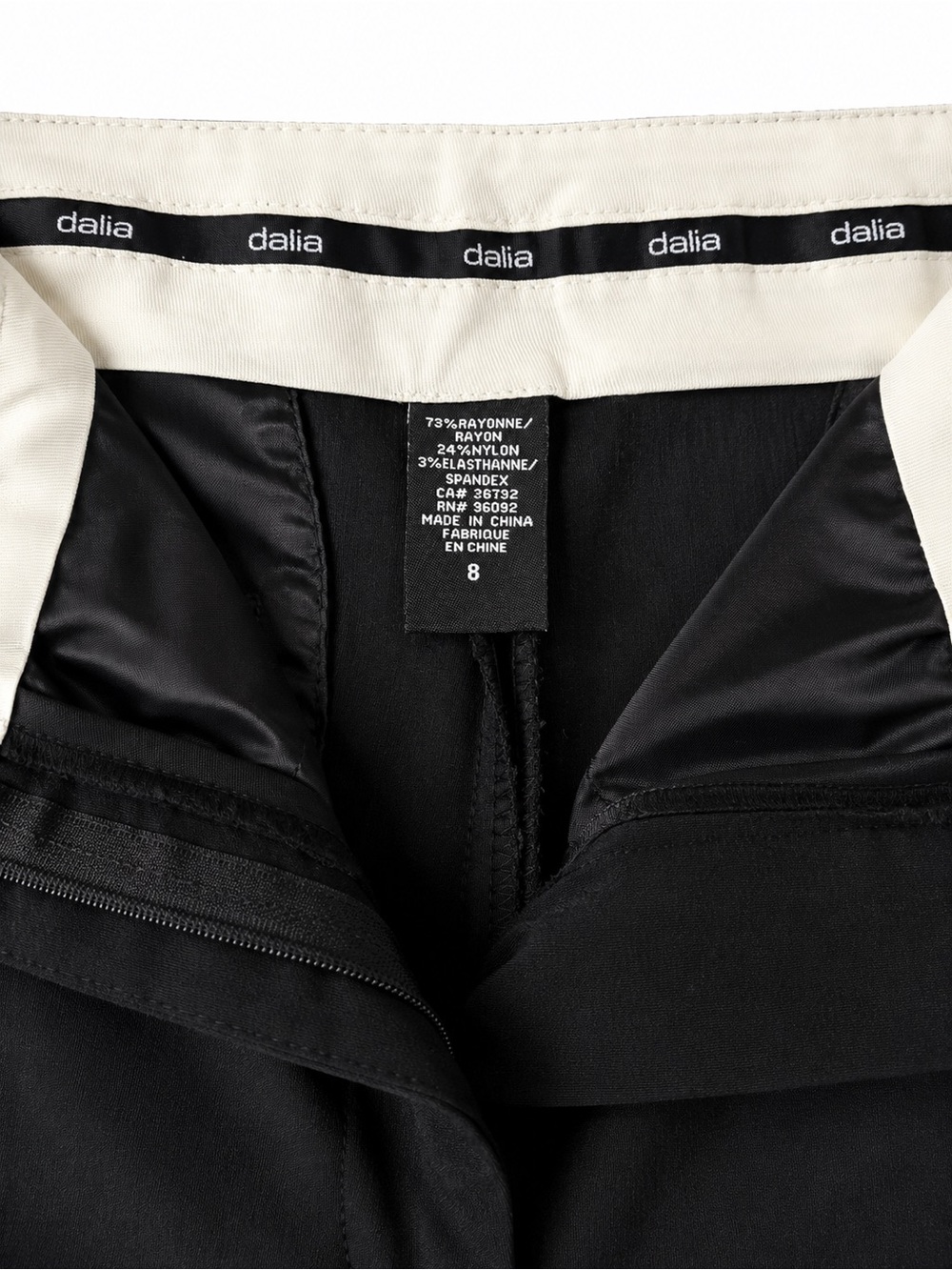 Black Capris Women’s - Dalia Straight Cut 8 - Picture 7 of 9